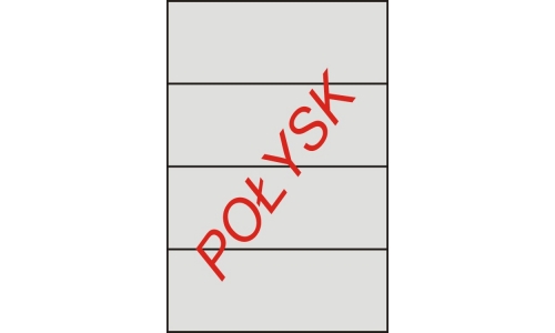 Etykiety samoprzylepne na arkuszach A4 białe błyszczące  210x74